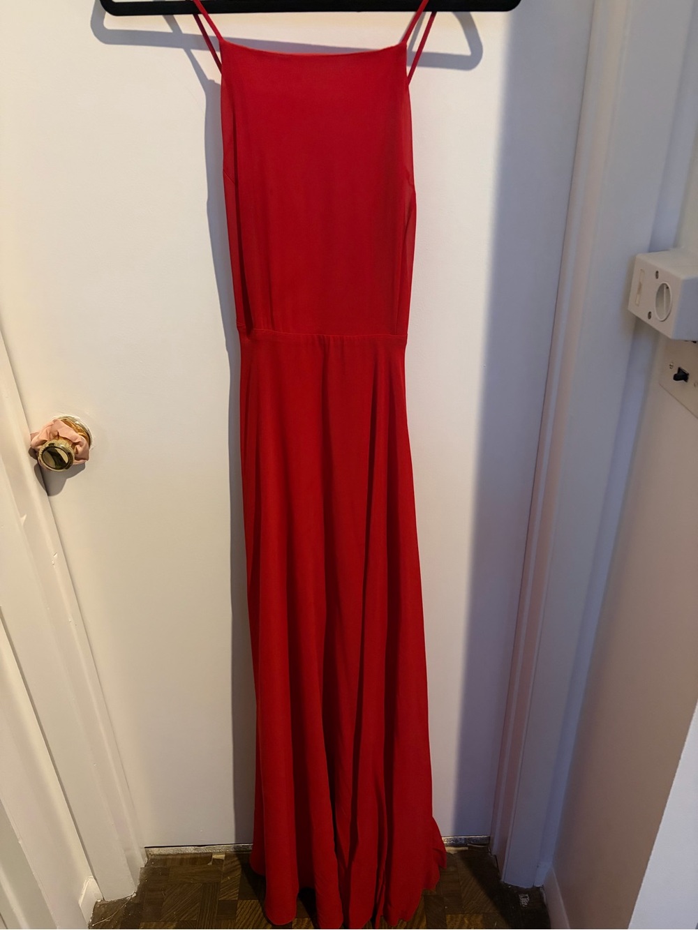 Lulu's Red Spaghetti-Strap Maxi Dress